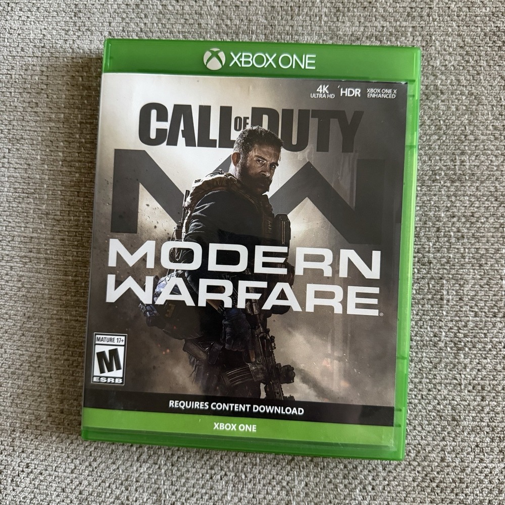 Call of Duty Modern Warfare Xbox One Disc & Case No Manual Tested